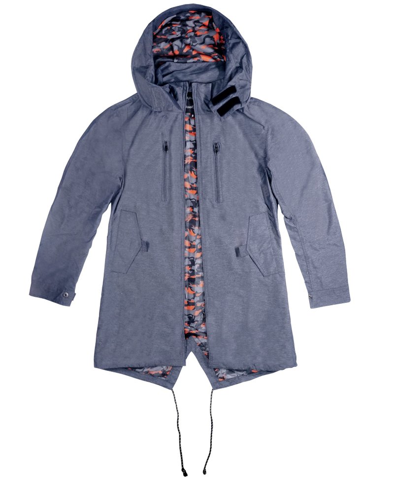 美國街頭牌Fools Day 多用途抗水外套 - 女裝西裝外套/大衣 - 尼龍 藍色