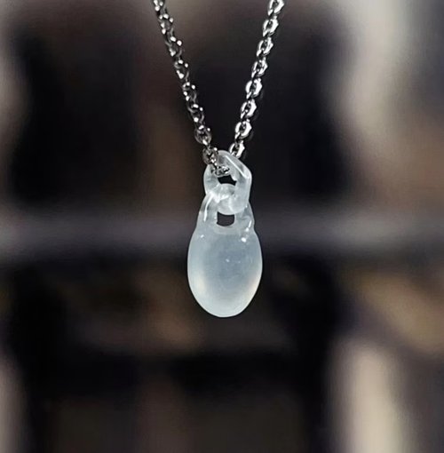 瓔珞珠寶盒 E.L.Jewelry Box 玻璃種翡翠秤心如意項鍊 | 天然緬甸玉A貨翡翠 | 送禮