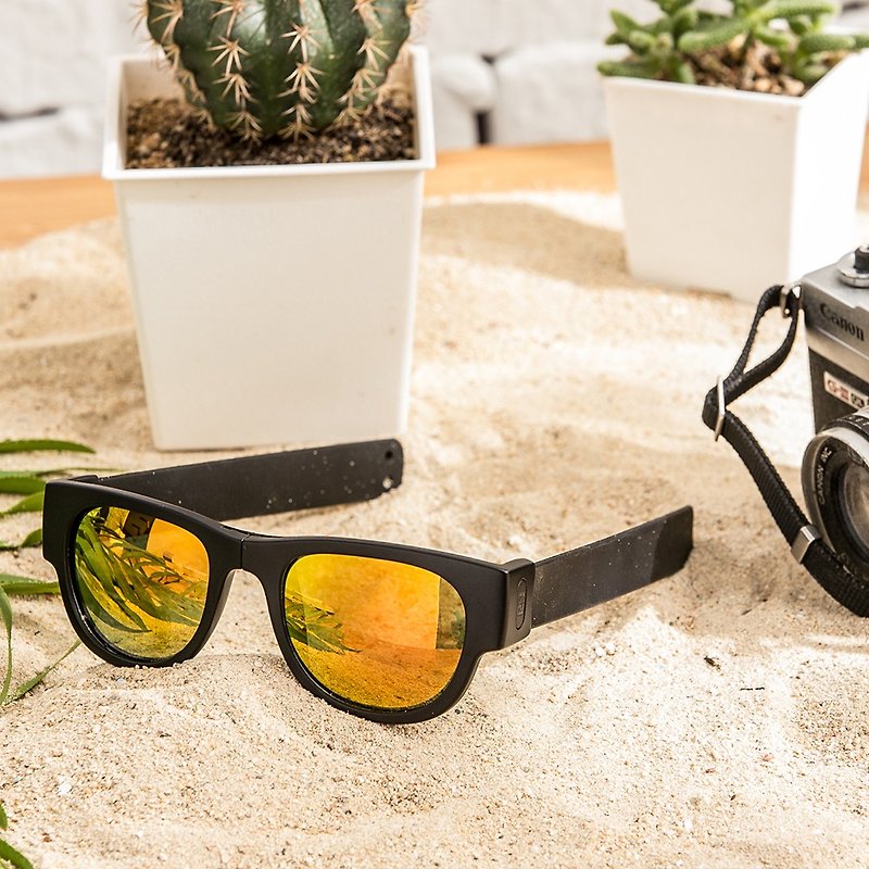 紐西蘭 Slapsee Pro 偏光太陽眼鏡 - 爵士黑 - 眼鏡/眼鏡框 - 矽膠 黑色