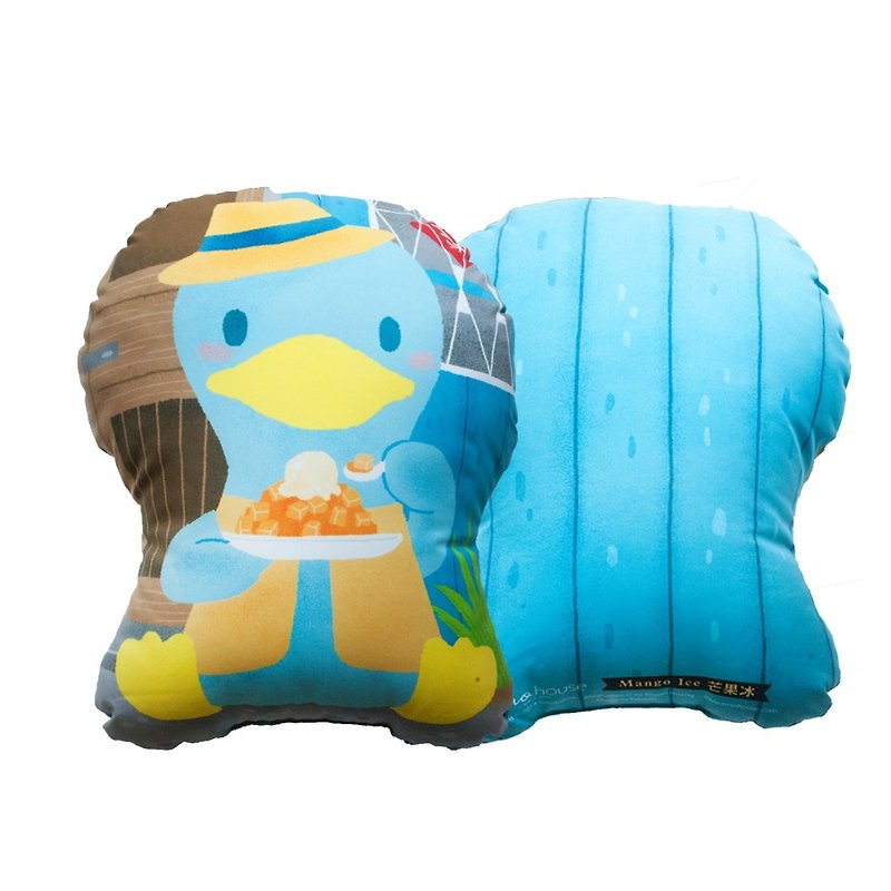 台湾のデザート枕：マンゴーアイス - 枕・クッション - その他の素材 ブルー