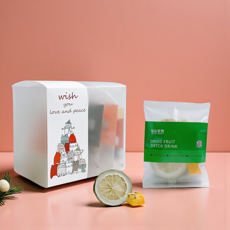 | 果乾水5入小禮盒 | 果乾飲5包 | 歡迎禮 | 小禮 | 貼紙口味可挑 - 茶葉/茶包/水果茶 - 新鮮食材 