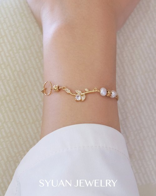 SYUAN JEWELRY Serendipity - Ever Yours 恆久的陪伴 鋯石淡水珍珠手鍊