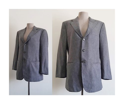 PaiissaraEveryday DUNHILL Vintage Gray Wool Blazer