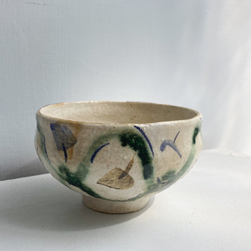 Tea bowl fisherman - Bowls - Pottery Multicolor