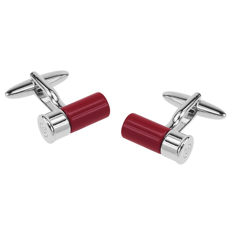 Red Bullet Cufflinks - Cuff Links - Other Metals Red