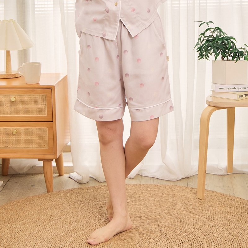 UMORFIL collagen dot satin shorts-2 colors in total - Loungewear & Sleepwear - Cotton & Hemp Multicolor