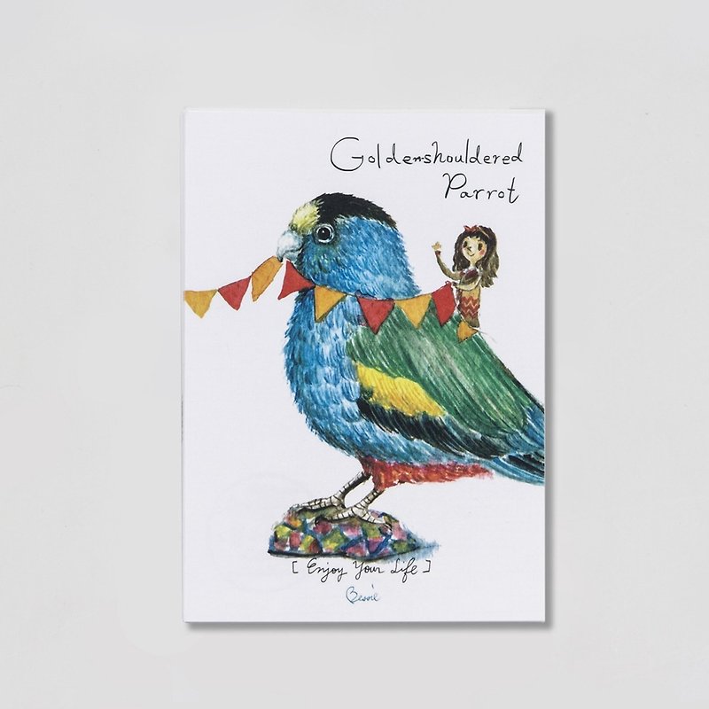 BIRDER Series - Golden Shouldered - Cards & Postcards - Paper White