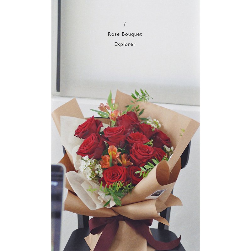 Rose Bouquet M 訂製玫瑰花束 求婚花束 - 花瓶/花器 - 植物．花 