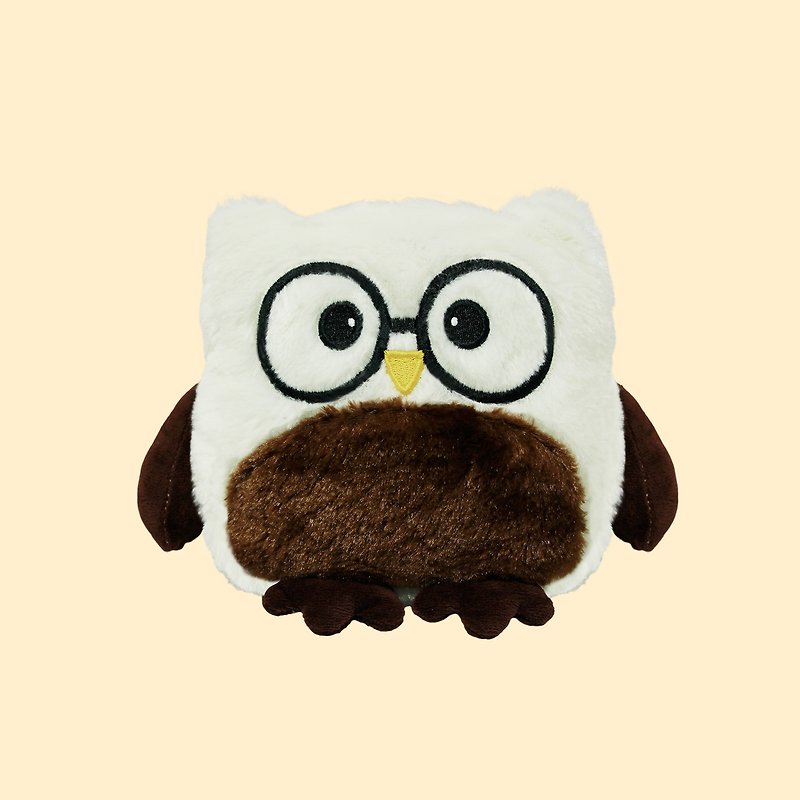 Little Owl Porter Hola Pillow Doll - ตุ๊กตา - ผ้าฝ้าย/ผ้าลินิน ขาว