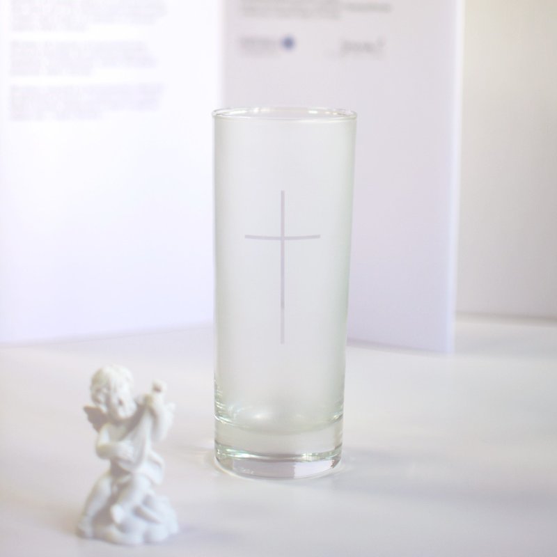 Cross frosted glass - Cups - Glass 