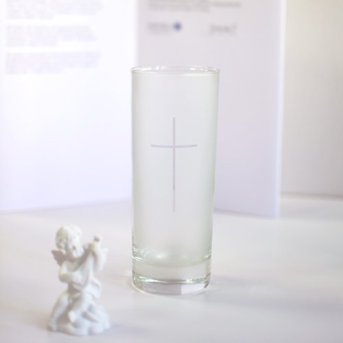 King David's 十字架磨砂玻璃杯