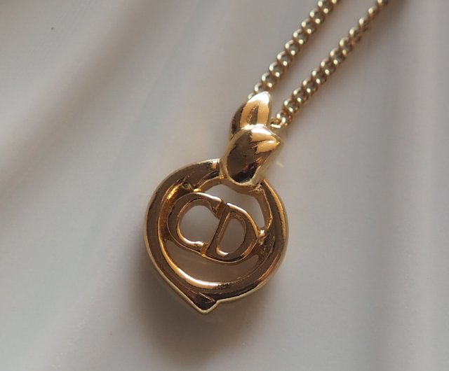 Dior ネックレス CD ゴールド ヴィンテージ Christian Dior（ヴィンテージ ディオール）CD ロゴ チャーム