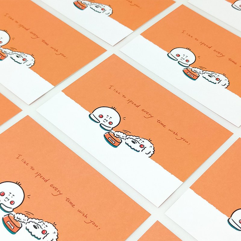 Postcard | I like to spend every time with you - การ์ด/โปสการ์ด - กระดาษ สึชมพู