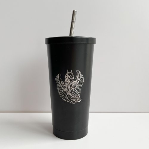 日日印 【創意禮物】定製吸管杯 時尚不鏽鋼隨行杯 送朋友禮物