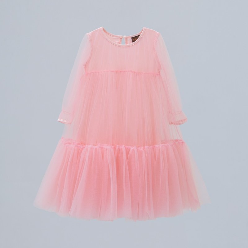 Flower girl lace dresses - Kids' Dresses - Polyester Pink