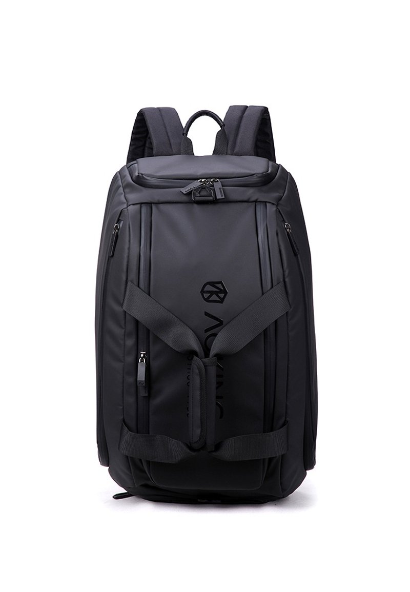 AOKING Waterproof Travel Backpack With Shoes Compartment SW89015 black - Backpacks - Polyester Black