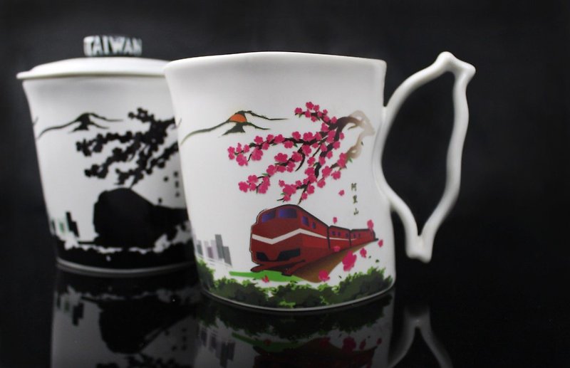 Taiwan Mingjing Cup (white porcelain color changing cup) 20065-0000013-Mingqi - ถ้วย - ดินเผา ขาว