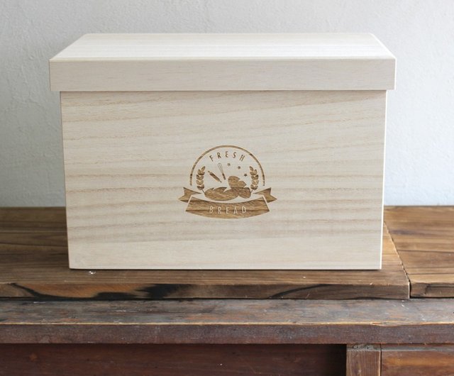 パンケース パン箱 Fresh Bread 2斤 おしゃれ 保存箱 桐箱 国内生産 木製 米びつ ブレッドケース ショップ Mudora Run Party 調理器具 Pinkoi