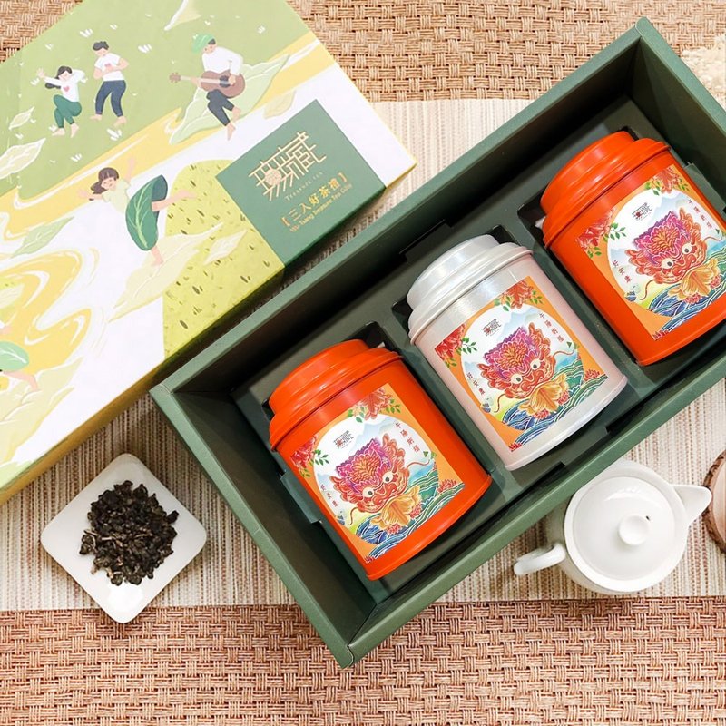 U4【無藏】公益 臺茶紅茶 三入大罐裝綜合茶禮 (1散茶+2茶包) - 茶葉/茶包/水果茶 - 其他材質 多色