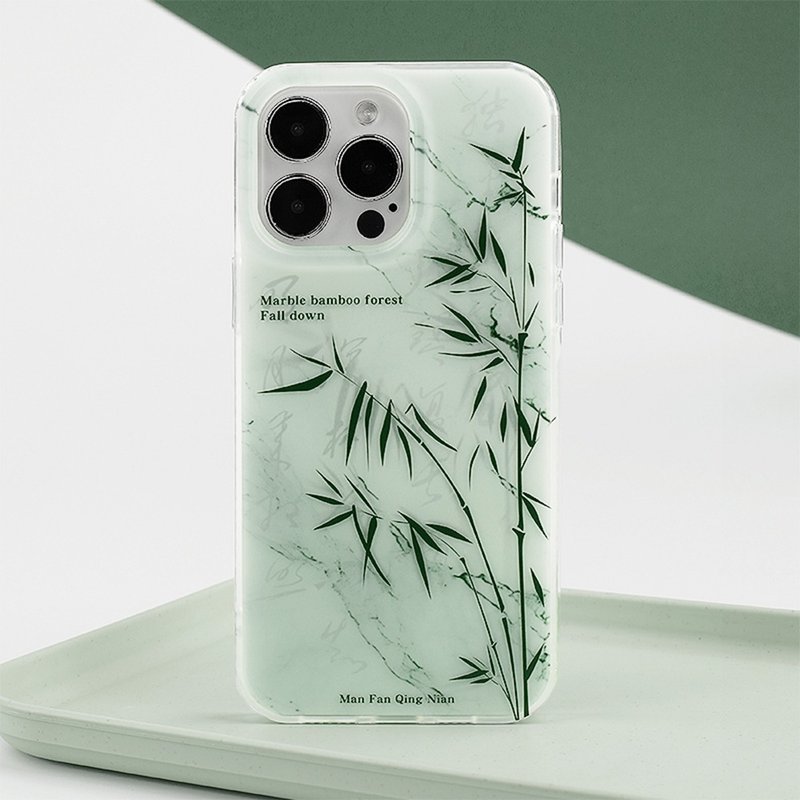 大理石紋綠竹 iPhone 手機殼 - 手機殼/手機套 - 其他材質 