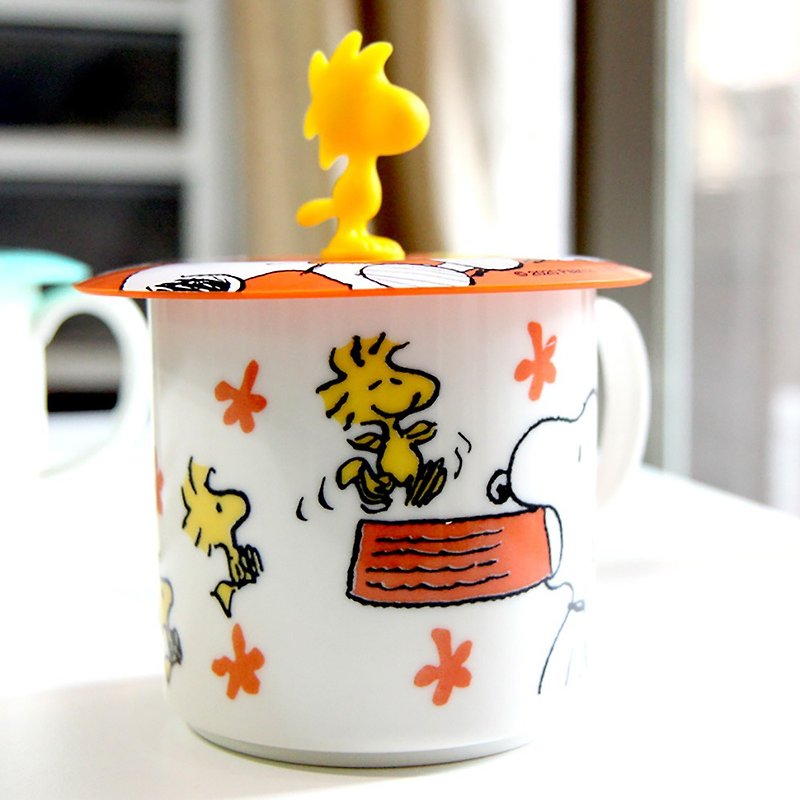 [Graduation Gift-Free Shipping] SNOOPY Snoopy-He Le Series Mug + Cup Lid (Friendship) - Cups - Pottery Multicolor