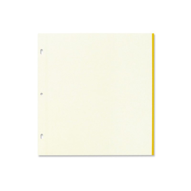 Chuyu 6K3-hole self-adhesive inner page/photobook inner page/supplementary inner page (m)/5 sheets - Photo Albums & Books - Paper White