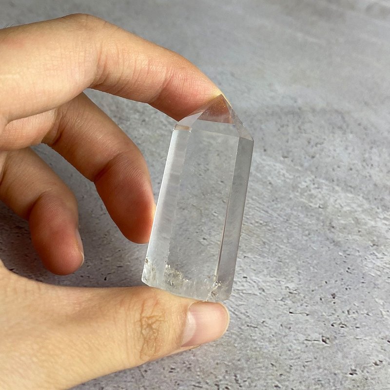 【微瑕特惠】水晶柱- 白水晶 辦公室擺飾 一物一圖 - 擺飾/家飾品 - 寶石 白色