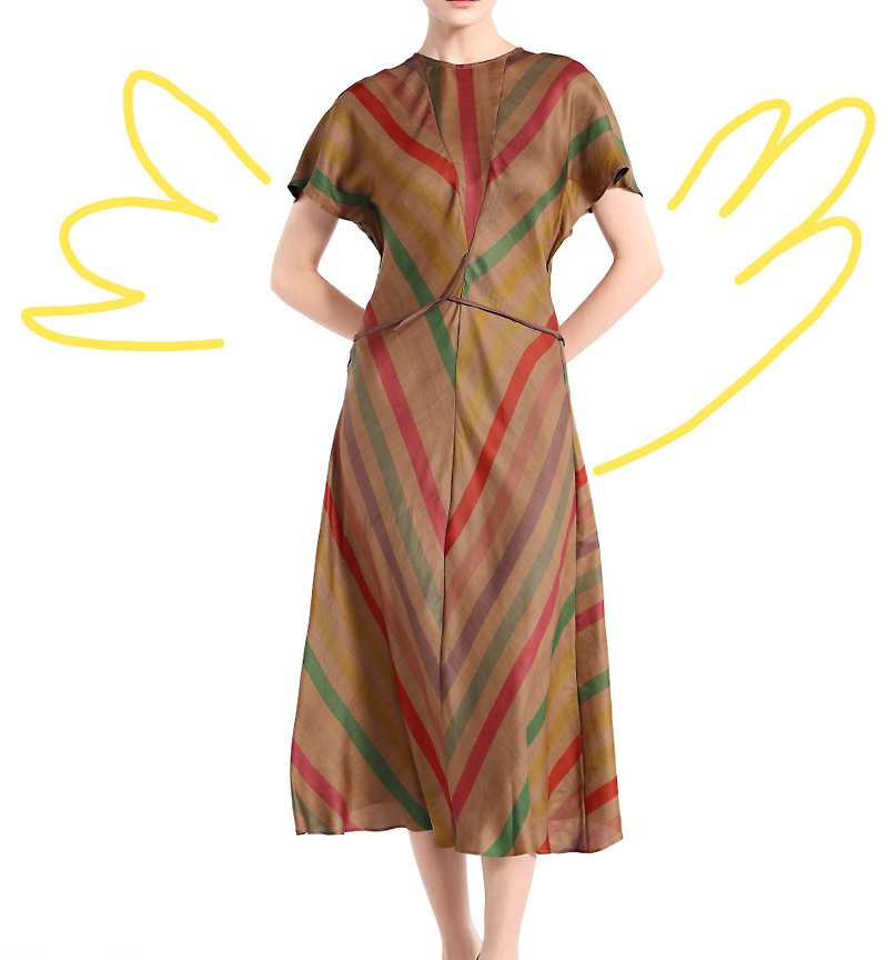 Fragrant cloud yarn dress silk dress new Chinese cheongsam designer original custom summer wind and imagination