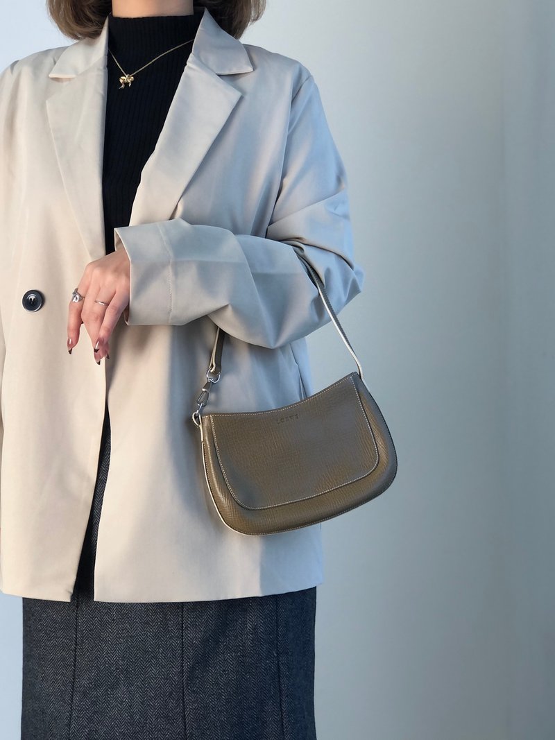 【 日本直送 名牌中古包 】LOEWE 羅威 手提包 棕色 標誌 皮革 vintage 古董 p88ju4 - 手提包/手提袋 - 真皮 咖啡色