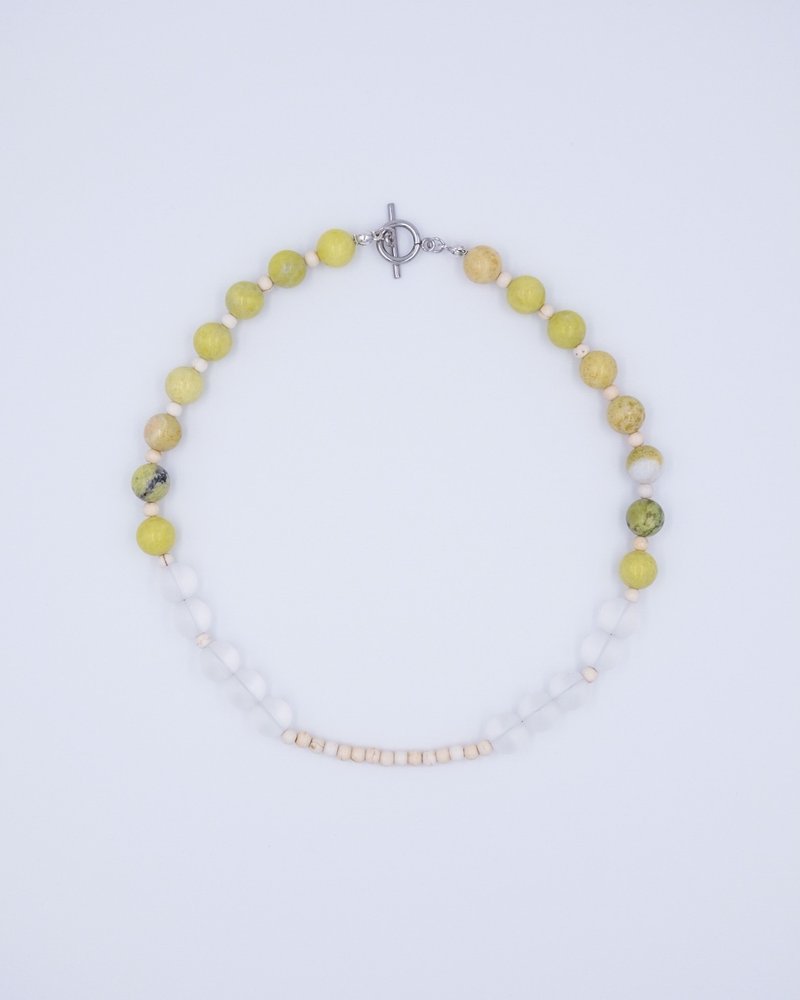 Lemon Stone Necklace - Necklaces - Stone Green