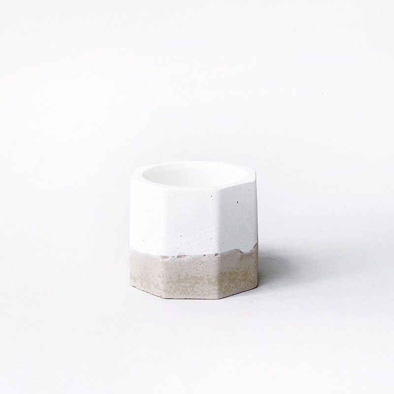 (Spot) Milk Tea Series | Small octagonal gradient Cement basin can be matched with the same color chassis