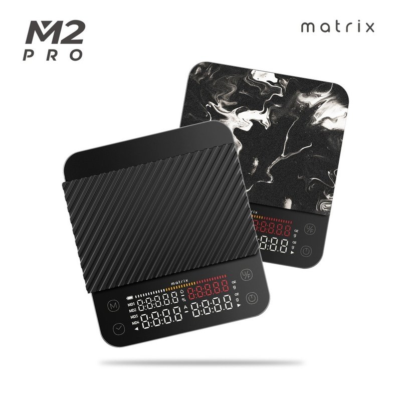 【Matrix】M2 Pro AI大師 義式手沖 LED四顯流速粉水比咖啡秤 - 咖啡壺/手沖壺 - 塑膠 
