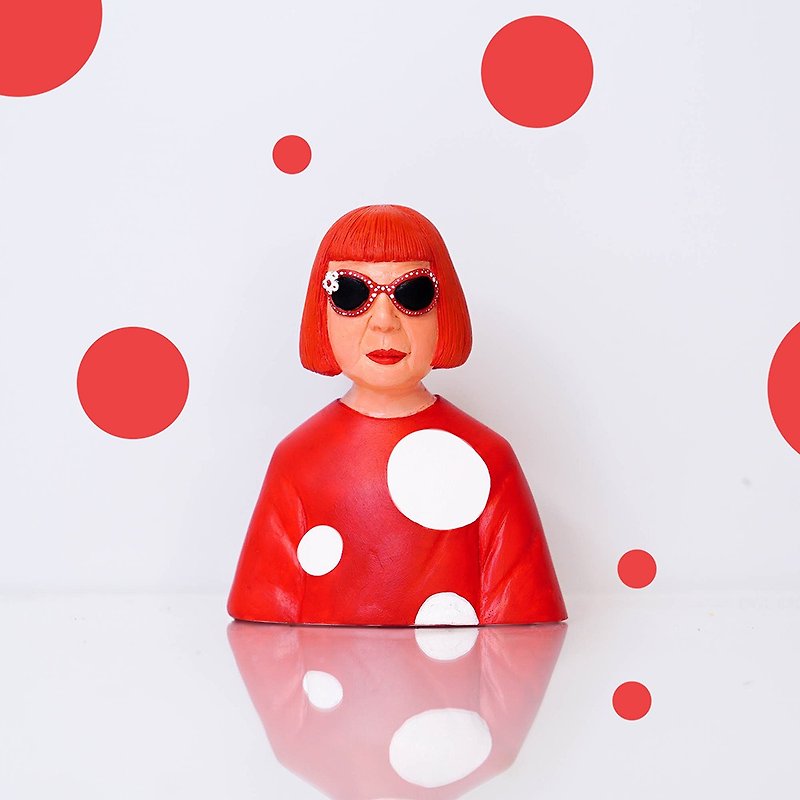 yayoi kusama - Stuffed Dolls & Figurines - Resin Red
