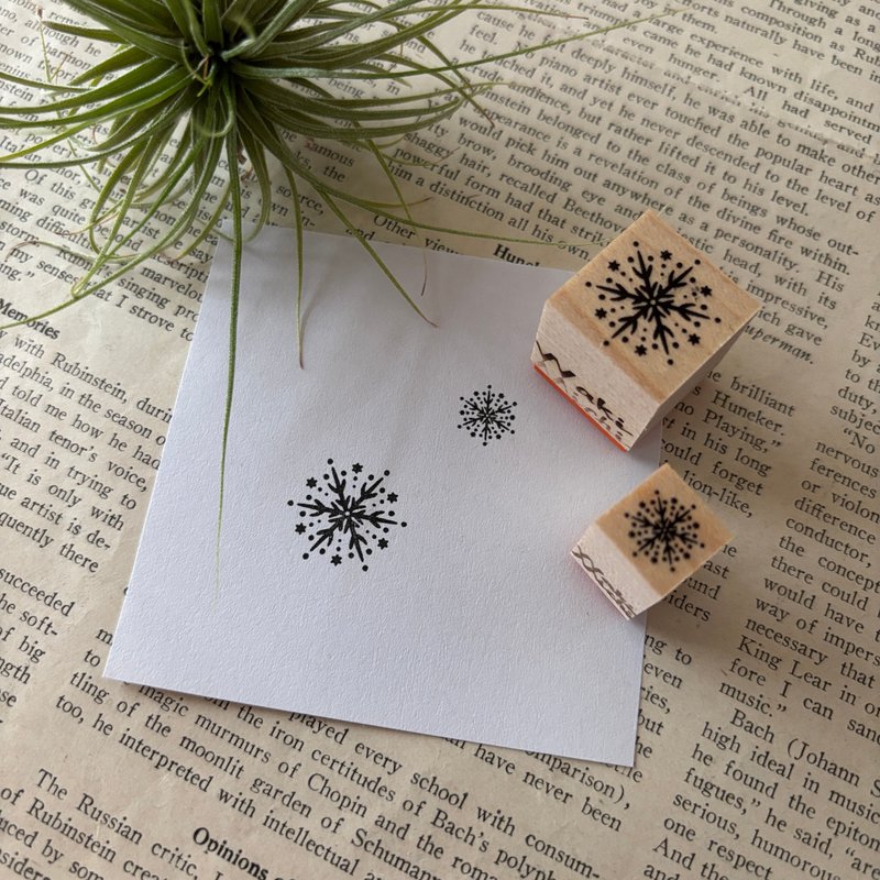 星の結晶はんこ2個セット - 印章/印台 - 橡膠 