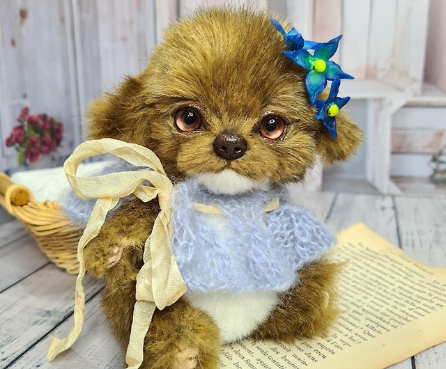 手作りの子犬のおもちゃかわいいぬいぐるみ犬のクリスマスギフト ショップ Amitoysgifts 人形 フィギュア Pinkoi