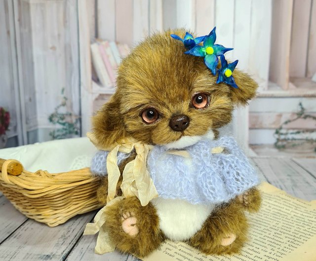 手作りの子犬のおもちゃかわいいぬいぐるみ犬のクリスマスギフト ショップ Amitoysgifts 人形 フィギュア Pinkoi