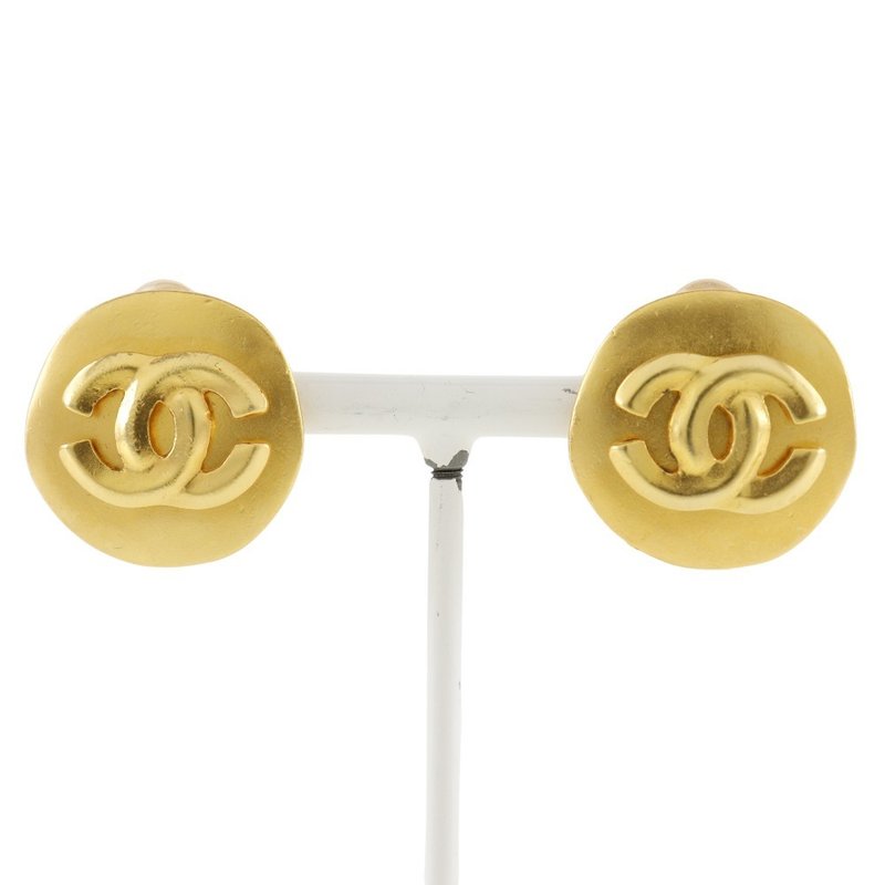 【日本直送】シャネル CHANEL ココマーク イヤリング ヴィンテージ 金メッキ 96P 約20.9g レディース【中古】 - 耳環/耳夾/耳骨夾 - 其他金屬 金色