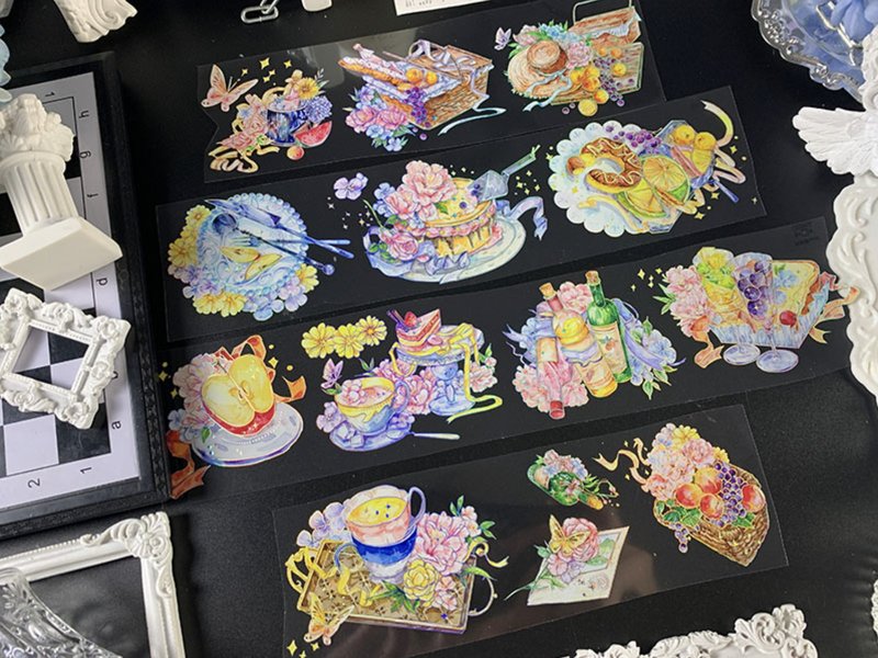 ピクニック日和 / PETテープ / レーザーシルバー - マスキングテープ・PET テープ - プラスチック 多色