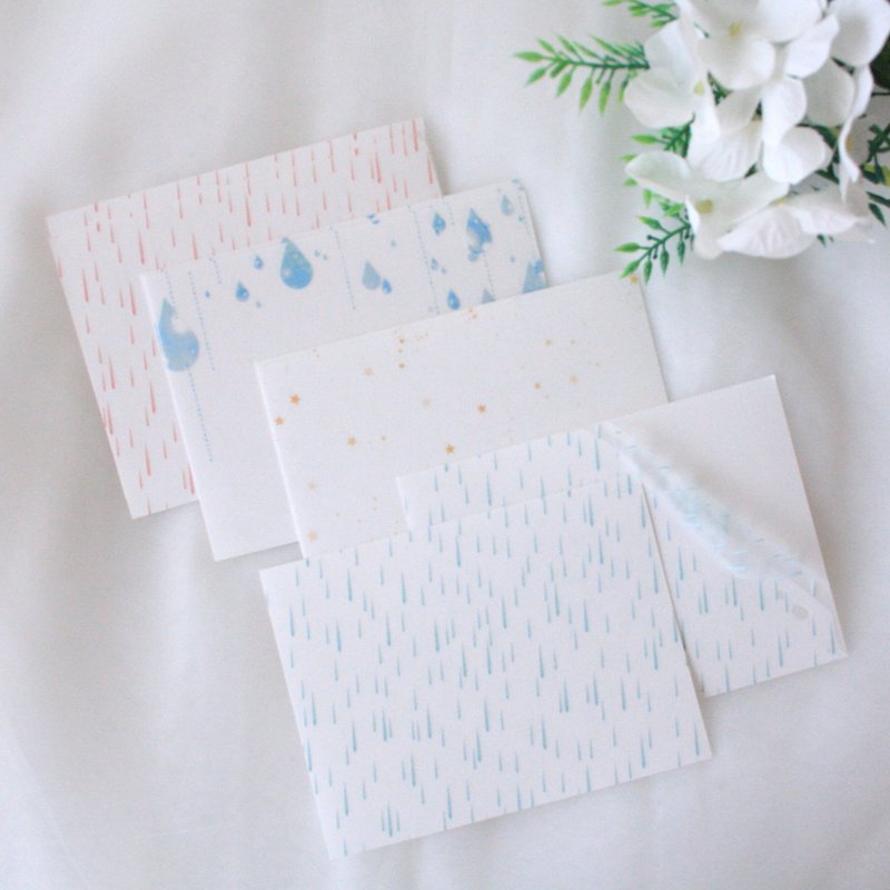 Sensitive vinage rainning sticker - 貼紙 - 塑膠 