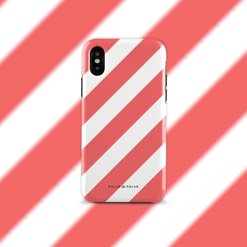 Polar Polar Scarlet Slash iPhone/Samsung Tough Case (Dual-layer) - เคส/ซองมือถือ - พลาสติก 