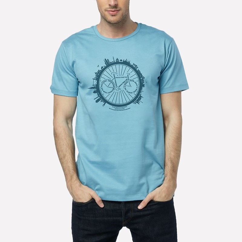 T-shirt Bike World (Light Blue)