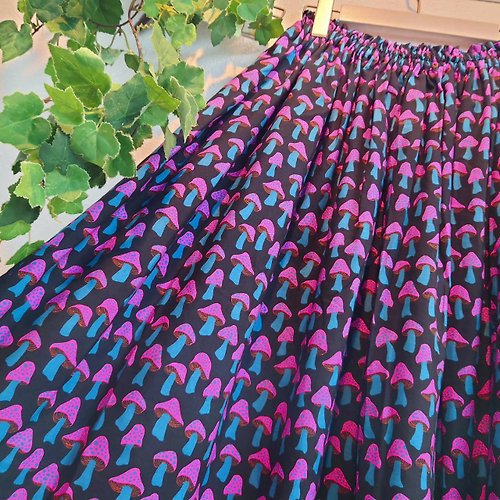 applegarden2002 【受注制作】Neon Mushroom skirt pink / Free size / USA fabric / 日本製