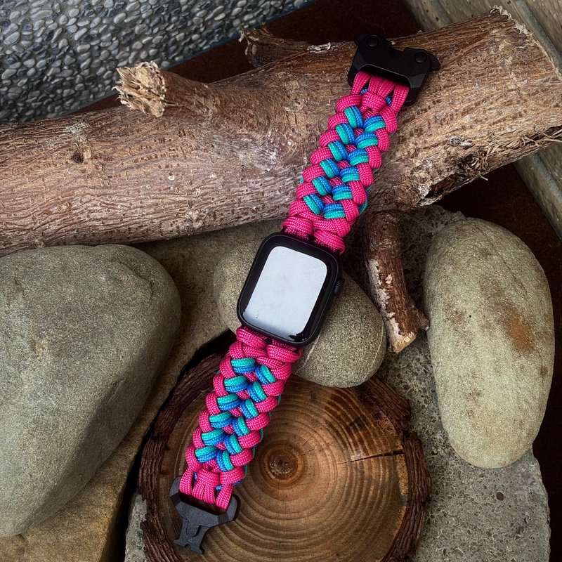 傘繩手作 客製化 傘繩錶帶 Apple Watch, G-Shock, Garmin 傾奇者 - 錶帶 - 尼龍 