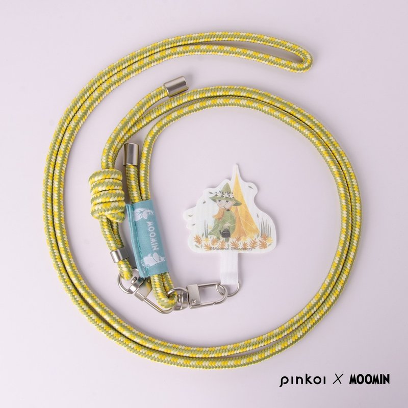 【Pinkoi x Moomin】手機掛繩夾片組 / 哲學流浪家史力奇 Snufkin - 掛繩/吊繩 - 其他材質 