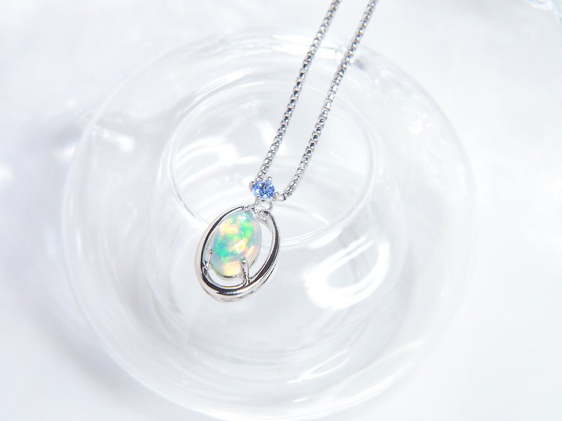 Iceland | Opal Necklace * Pure and Beautiful | Brand Joint Jewellery - สร้อยคอ - เครื่องเพชรพลอย หลากหลายสี