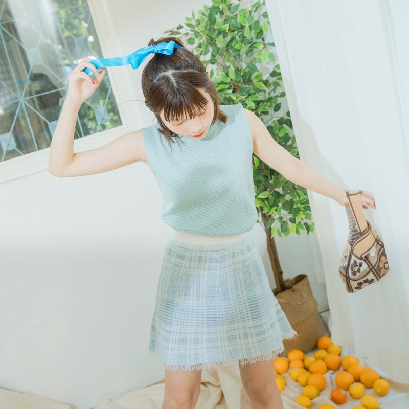 Quirky Bae Selected | 2024 Summer Collection - Skirts - Nylon Blue