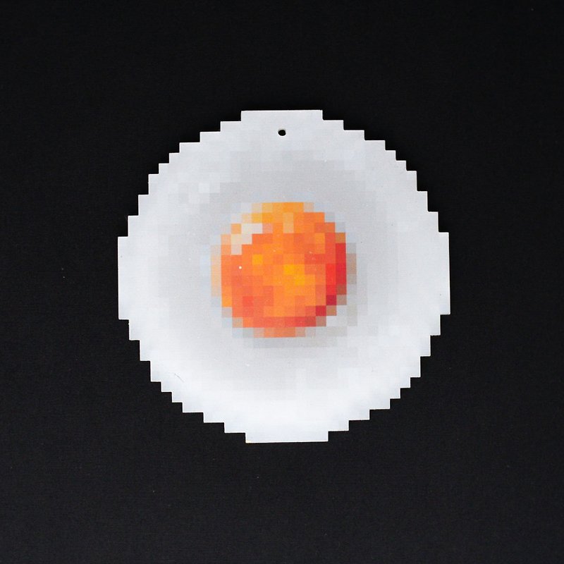 PIXEL MOON 32px / Acrylic Wall Decor - ตกแต่งผนัง - อะคริลิค สีส้ม