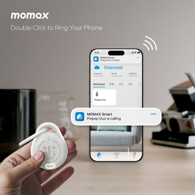 Momax Pinpop Duo Find My 全球定位器 BR11 - 科技小物 - 塑膠 