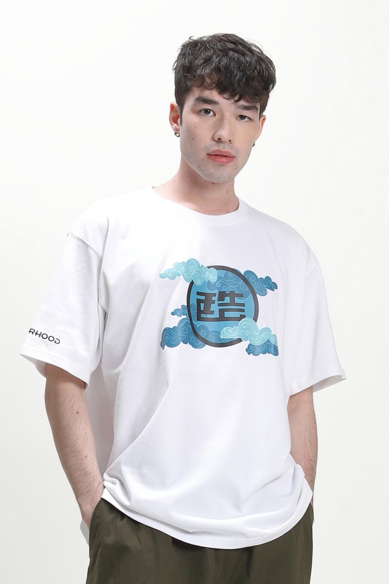 CYPHERHOOD BILLIE 印花T卹(藍色) - 男 T 恤 - 棉．麻 