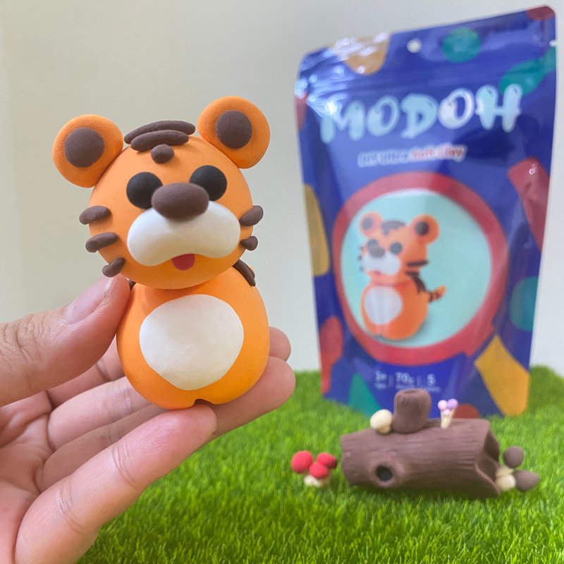 DIY handmade bag Mini small animals [Lian Lianhu] Mo Duo single product ultra-light clay set - Other - Clay Orange